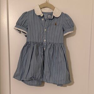 Ralph Lauren Striped Collared Dress